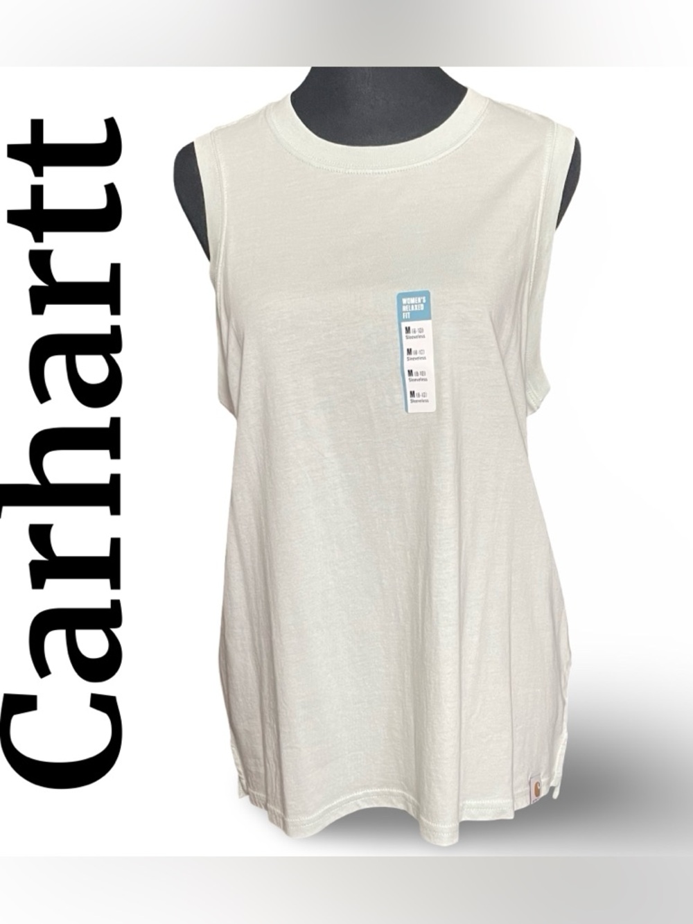 CARHARTT Tencel Cotton Fiber Blend,
Dew Drop, Tank Top, Size Medium